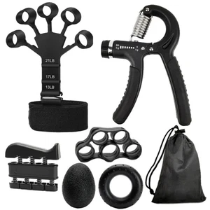 2X Hand Grip Kraft Power Trainer Gripper Verstärker verstellbar Trainingsgerät - Bild 1 von 12