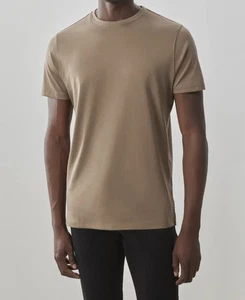 T-shirt girocollo Robert Barakett Georgia taglia XL Shitake $69 - Foto 1 di 2