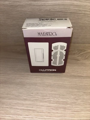 Ventilador de techo silencioso Lutron MA-FQ4FM-IV Maestro 7 velocidades control de velocidad marfil - nuevo Foto 1 de 2