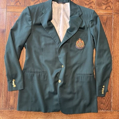 Oakmont Country Club Vintage Polo Ralph Lauren Green Jacket Size XL OCC Buttons - Image 1 of 4