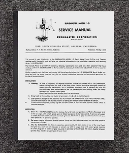 Máquina de perforación y roscado de torreta de 6 husillos manual de servicio para Burgmaster 1-D - Imagen 1 de 10