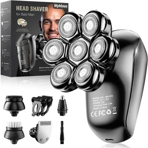 Head Shaver for Men:Bald Electric Razor IPX7 Waterproof- 5-in-1 Detachable Gifts - Picture 1 of 7