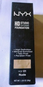 NYX HD High Definition Studio Photogenic Foundation HDF101 Nude  In Box - Picture 1 of 3