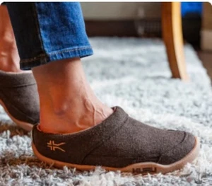 Zapatillas Kuru Mujer Borrador Interior/Exterior 10M Marrón Castaño Sin Cordones Espalda Abierta - Imagen 1 de 10