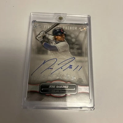 2021 TOPPS FIVE STAR Five Tool Phenom Auto #FTP-JR Jose Ramirez /25 Cleveland - Image 1 of 2