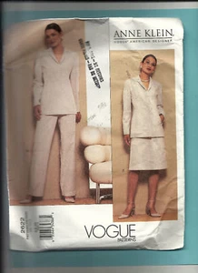 VOGUE  pattern 2622 skirt pant suit Anne Klein Sz 6 8 10 American Designer uncut - Bild 1 von 1