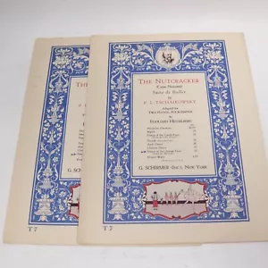 Tchaikovsky Nutcracker Dance Orange Tarts 2 Piano Scores Sheet Music Schirmer - Picture 1 of 4