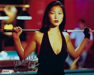 JENETTE LEE 8X10 SIGNED PHOTO BILLIARDS POOL AUTOGRAPH IN PERSON BLACK WIDOW - Picture 1 of 1