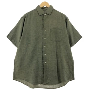 Brooks Brothers Est.1818 short sleeve linen shirt, men's size L / eaa531567 - Picture 1 of 5