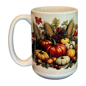 Custom Made 15oz Ceramic Coffee/Tea Mug/Cup~Fall~Pumpkins~Harvest~October~Gift - Picture 1 of 4