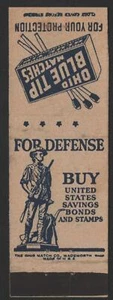 Streichholzbucheinband - Ohio Blue Tip Streichhölzer - zur Verteidigung - US-Sparbriefe kaufen - Bild 1 von 1