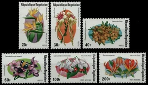 Togo 1975 - Mi-Nr. 1079-1084 A ** - MNH - Blumen / Flowers - Bild 1 von 1