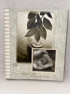 Funeral Book Memorial Service In Loving Memory Record Chapters Of Life Photo - Imagen 1 de 24