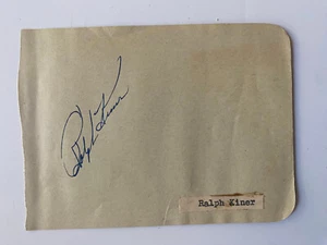 Ralph Kiner - Baseball - original Autogramm - Größe 13 x 11 cm - Bild 1 von 2