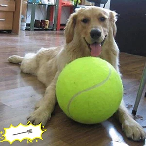 Giant 9.5" Dog Tennis Ball Large Pet Toys Funny Outdoor Sports Ball with Inflati - Picture 1 of 12