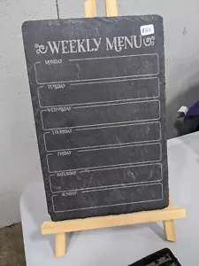 Slate Weekly Menu Board Meal Prep Planner - Picture 1 of 1