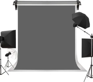 8Ft×10Ft Solid Gray Backdrop Portrait Background for Photography Studio - Picture 1 of 1