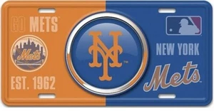 New York Mets Bulls Eye License Plate - Brand New - Picture 1 of 1