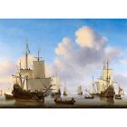 Willem Van De Velde, Dutch Ships In A Calm, Pearl Photo Paper, A2 Size