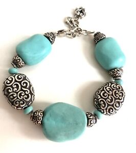 Brighton Jewelry - Full Moon Turquoise Chunky Bracelet