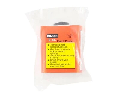 Dubro 6-Ounce 6 oz RC Remote Control Airplane Nitro / Gas Fuel Tank DUB406 - Image 1 of 3