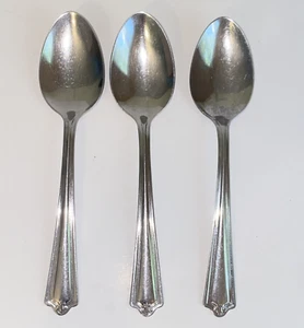 Vintage Diamond Silver Co DSC5 Stainless Steel Oval Soup Spoon Set of 3 - Picture 1 of 9