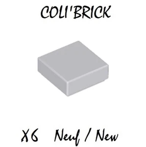 Lego 3070b - 6x Plaque Lisse / Tile 1x1 - Light Bluish Gray - 30039 35403 NEUF - Imagen 1 de 1