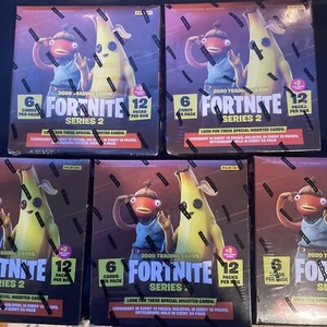 1x 2020 Panini Fortnite Series 2 Factory Sealed Mega Box EXCLUSIVE CRACKED ICE - Picture 1 of 3