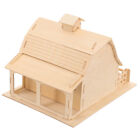 3D-Holzpuzzle Bauernhaus-Scheune DIY-Modell Kinder-Denkspiel-EC
