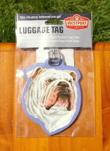 Englische Bulldogge Welpe Hunderasse Kofferanhänger - Bild 1 von 3