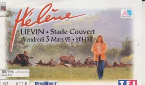 "HELENE LIEVIN STADIUM COVERED CONCERT TICKET MARCH 3, 1995" - Picture 1 of 1