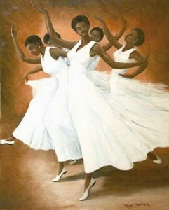 AFRICAN AMERICAN ART PRINT - EBONIES - 24X36 POSTER - Bild 1 von 1