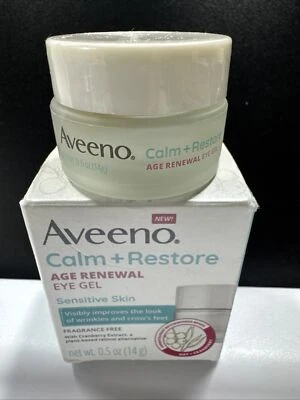 (1x) Aveeno Calm+Restore Age Renewal Eye Gel (0.5 floz/14g) Sensitive Skin - Image 1 of 4