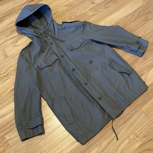 Vintage Scharrer Untergriesbach Bundeswehr olivgrün Feldparka Mantel Herren - Bild 1 von 12