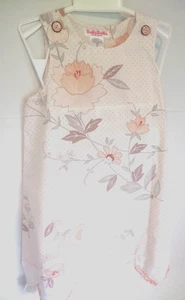 Vintage Little Girl Sun Dress 4T Floral Handmade Vintage Fabrics Hankies - Picture 1 of 17