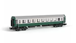 Bauanleitung Eisenbahn Zug Waggon UIC Typ-Y DR 2. Klasse Klemmbaustein Modell - Bild 1 von 2