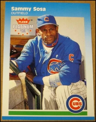 2002 Fleer Platinum Sammy Sosa Baseball Card #34 Chicago Cubs NRMT / MINT - Image 1 of 3