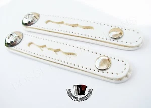 Accordion Bellow Straps White Pair w/Hardware Balghalter, Balgriemen - Picture 1 of 15