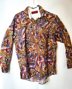 Camicia vintage Ben Narasin cowboy indiano occidentale manica lunga con bottoni taglia XL - Foto 1 di 9