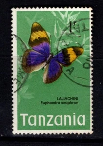 GTSTAMPS Tanzania Sc #44 USED 1973 1sh Euphaedra Neophron Butterfly - Picture 1 of 1