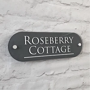 House Name Plaque Door Sign Personalised Address Numbers Lots of Colour options - Picture 1 of 12