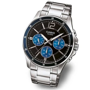 Casio MTP-1374D-2AVDF Reloj Hombre Analógico Acero Inoxidable Original Nuevo - Imagen 1 de 2