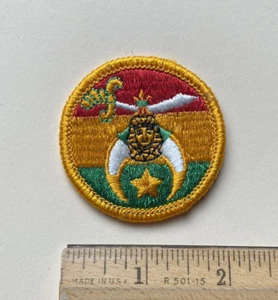 Distintivo toppa ricamato tondo 2" stemma santuario santuario massonico - Foto 1 di 3