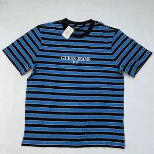 Camiseta Guess X Places + Faces Azul/Negro Con Rayas Reflectantes Talla L - Imagen 1 de 5