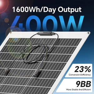 400W 12V Flexible Solar Panel Mono Caravan Camping Home Battery Charging Boat RV - Picture 1 of 16