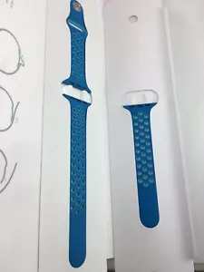 NEW Original Apple watch Nike Sport Band 38mm 40mm 41MM Blue Orbit/Gamma Blue - Picture 1 of 14