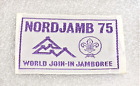 Insigne d'événement ruban Nordjamb XIV '75 World Join-In Jamboree cinq doigts une main