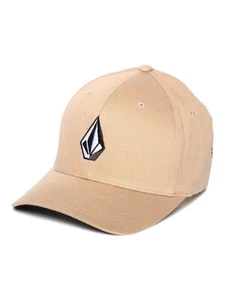 Volcom Mens 6 panel Flexfit Cap ~ Full Stone Flexfit khaki - Picture 1 of 2