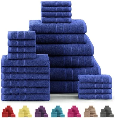 TEXTILE-HUB 100% Egyptian Cotton Face Cloth Hand Bath Towels Soft Jumbo Bath Sheets XL Towel