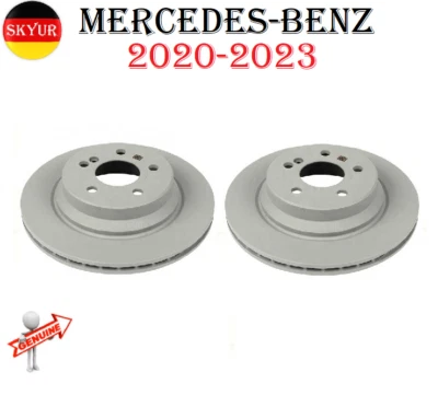 Juego de 2 rotores de freno delanteros para 20-23 GLE350 Mercedes-Benz GENUINO 1674210601 Foto 1 de 2